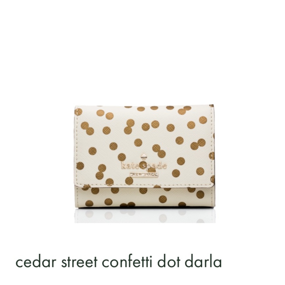 kate spade cedar street confetti dot darla